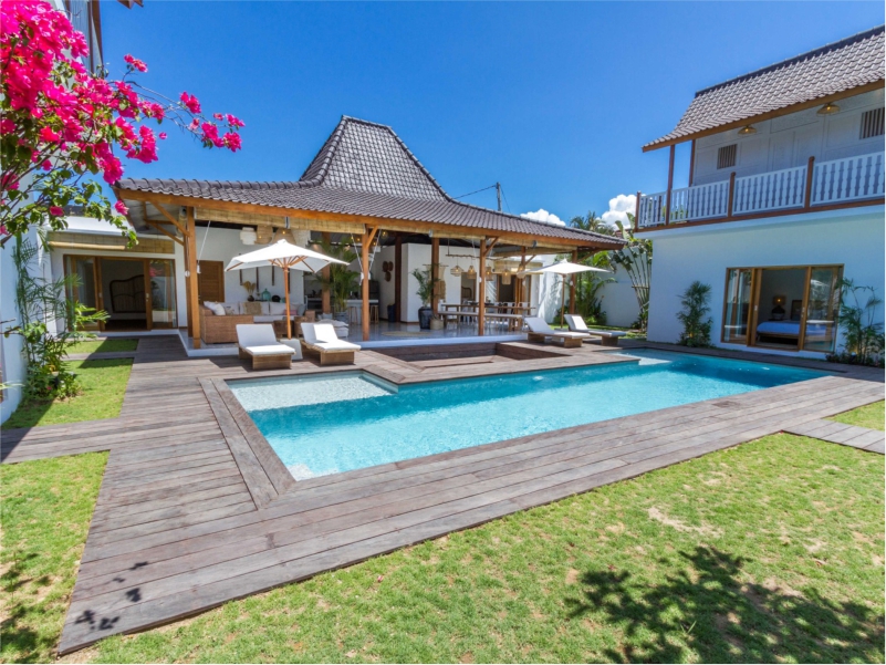 Pool-view bedroom